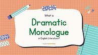 Image result for Dramatic Monologue Poem Examples