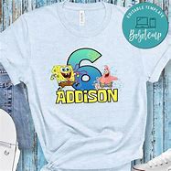 Image result for Spongebob Birthday Boy Shirt