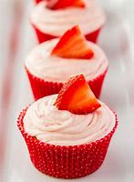 Image result for Strawberry Cupcakes Vanilla