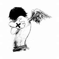 Image result for Emo Angel Boy Drawing