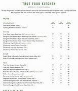 Image result for True Food Menu with Prices