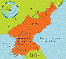 Image result for north korea map