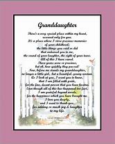 Image result for For My Granddaughter Birthday Poems