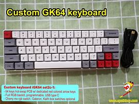 Image result for Gk64 Red Keyboard