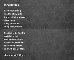 Image result for Gratitude Poem