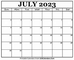 Image result for July 23 Calendar