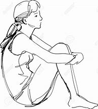 Image result for Sketched Person Sitting