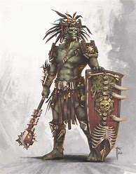 Image result for Half-Orc Forge Cleric