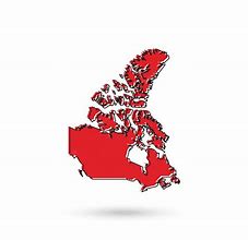 Image result for Canada Map Red