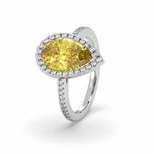 Image result for Yellow Diamond Pear Shape Wedding Ring