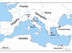 Image result for Ostrogoths Map