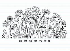 Image result for Hand Drawn Wildflower SVG