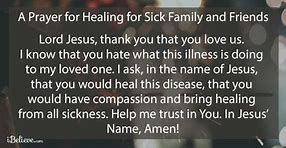 Image result for Prayer for Sick Person