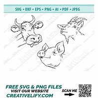 Image result for Farm Animals Head SVG