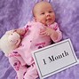 Image result for Baby Smiling One Month