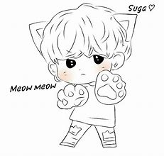 Image result for BTS Suga Drawing