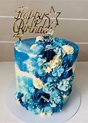 Image result for Cake 30th Blue Design