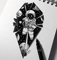 Image result for Aesthetic Space Girl Drawing