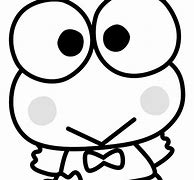 Image result for Keroppi with Glasses White and Black