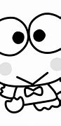 Image result for Keroppi Hello Cat Black and White