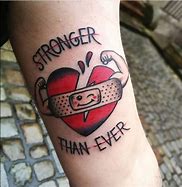 Image result for Broken Heart Black Rose Tattoo