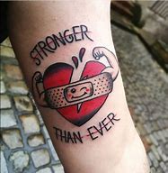 Image result for Broken Heart Tattoo On Hand