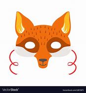 Image result for White Fox Mask Red