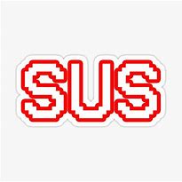 Image result for Among Us Sus Sticker