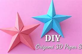 Image result for DIY Star Pattern 3D Paper