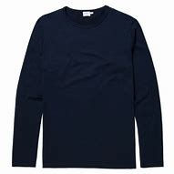 Image result for Baju Polos Navy Lengan Panjang