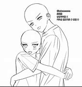 Image result for Anime Couple Pose Template