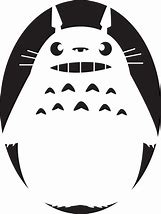 Image result for Totoro Pumpkin Stencil