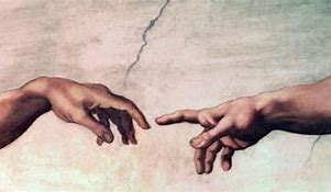 Image result for Pointing Finger Painting God