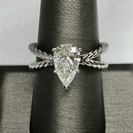 Image result for Pear-Shaped Ring with Solitaiire Diamond