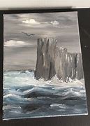 Image result for Cliff Painting Black