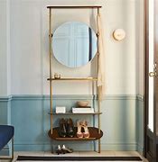 Image result for Entry Table Mirror and Coat Rack