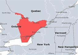 Image result for 613 Area Code Map