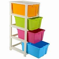 Image result for Plastic Storage Cabinet with Drawers