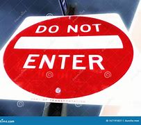 Image result for Do Not Enter in Red Paint