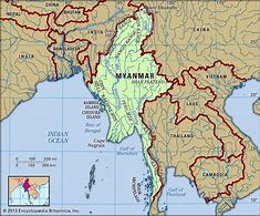 Image result for Myanmar Location