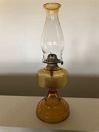 Image result for Amber Glass Oil Lamp