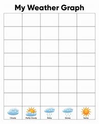 Image result for Weather Chart Kindergarten Printable