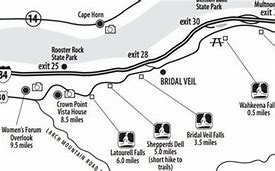 Image result for Columbia River Gorge Trails Map