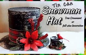 Image result for DIY Tin Can Snowman Hat