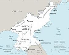 Image result for north korea map