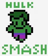 Image result for Hulk Pixel Art