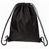 Image result for Black Drawstring Bag with Zipper Pocket