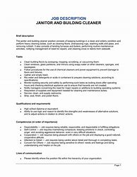 Image result for Cleaner Job Description