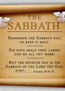 Image result for Remember the Sabbath