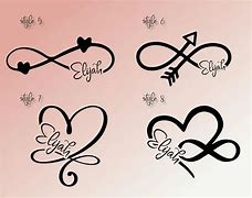 Image result for Infinity Tattoo with Words